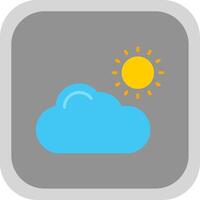 Cloud Flat round corner Icon Design vector