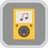 Music Player Flat round corner Icon Design vector