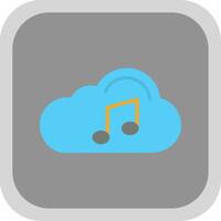 Cloud Flat round corner Icon Design vector