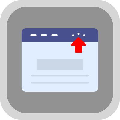Search Bar Flat round corner Icon Design