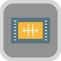 Resize Flat round corner Icon Design vector