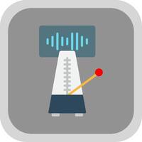 Metronome Flat round corner Icon Design vector