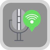 Connection Flat round corner Icon Design vector