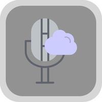 Cloud Flat round corner Icon Design vector