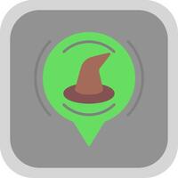 Magic Flat round corner Icon Design vector