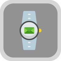 Message Flat round corner Icon Design vector