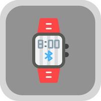 Bluetooth Flat round corner Icon Design vector