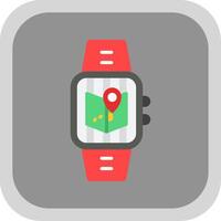 Maps Flat round corner Icon Design vector
