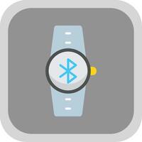 Bluetooth Flat round corner Icon Design vector