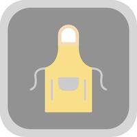 Apron Flat round corner Icon Design vector