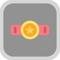 Belt Flat round corner Icon Design vector