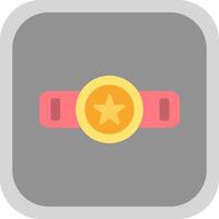 Belt Flat round corner Icon Design vector