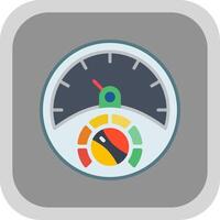 Gauge Flat round corner Icon Design vector