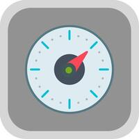 Timer Flat round corner Icon Design vector