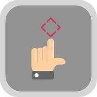 Gestures Flat round corner Icon Design vector