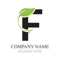 letter F logo design template design for brand vector