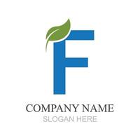 letter F logo design template design for brand vector