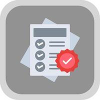 Notes Flat round corner Icon Design vector