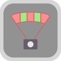 Paragliding Flat round corner Icon Design vector