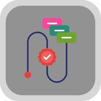 Workflow Flat round corner Icon Design vector