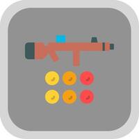 Paintball Flat round corner Icon Design vector