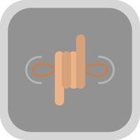 Climbing Flat round corner Icon Design vector