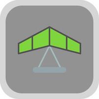 Gliding Flat round corner Icon Design vector
