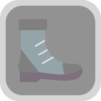 Boot Flat round corner Icon Design vector