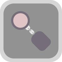 Key Ring Flat round corner Icon Design vector