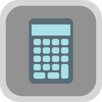 Calculator Flat round corner Icon Design vector