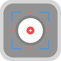 Scope Flat round corner Icon Design vector