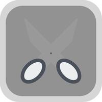 Scissors Flat round corner Icon Design vector