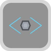 Bracket Flat round corner Icon Design vector