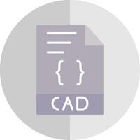 CAD Flat Scale Icon Design vector