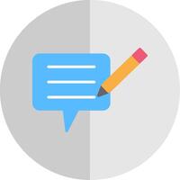 Blog Flat Scale Icon Design vector