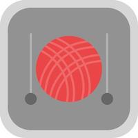 Knitting Flat round corner Icon Design vector