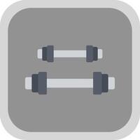 Weightlifting Flat round corner Icon Design vector