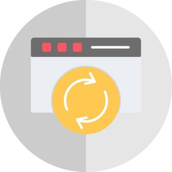 Page Loading Flat Scale Icon Design vector