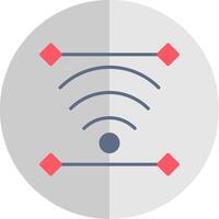 Wireless Flat Scale Icon Design vector