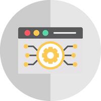 Website Algorithm Flat Scale Icon Design vector