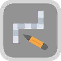 Crossword Flat round corner Icon Design vector