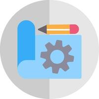 Prototyping Flat Scale Icon Design vector