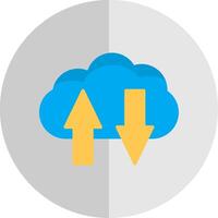 Cloud Computing Flat Scale Icon Design vector