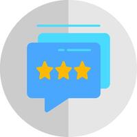 Feedback Chat Flat Scale Icon Design vector