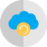 Backup Flat Scale Icon Design vector