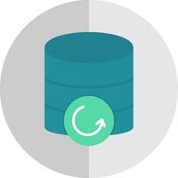 Database Backup Flat Scale Icon Design vector