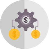 Money Expert Flat Scale Icon Design vector
