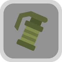 Grenade Flat round corner Icon Design vector