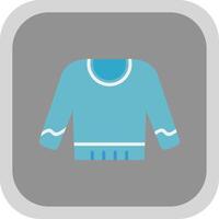 Jumper Flat round corner Icon Design vector
