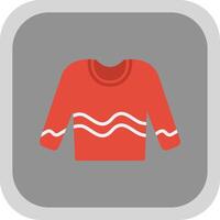 Jumper Flat round corner Icon Design vector